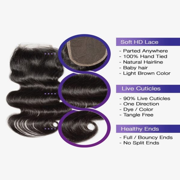 100% human hair:Tangle-Free，Unmatched Craftsmanship Blends Nature with Chic. Elevate Your Aura & Express Unique Style #JL01-CL0010/CL0011 - Image 2