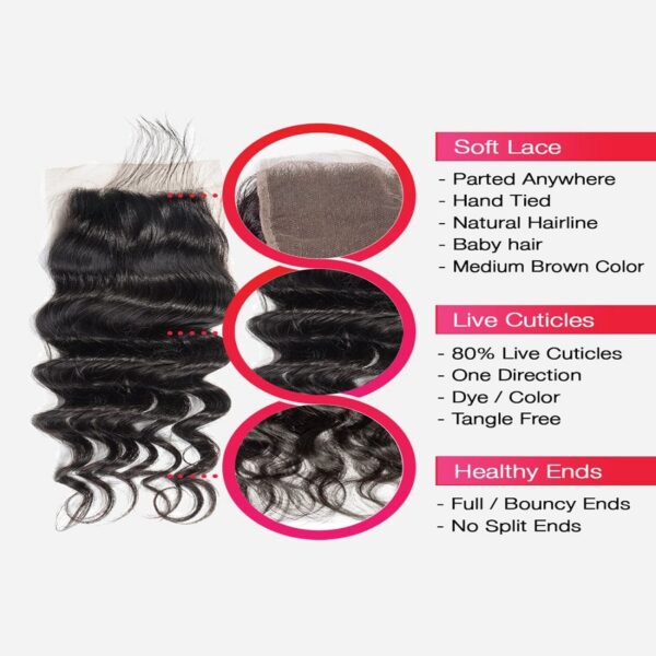 【Elegant Selection】100% Human Hair with Featherweight Lace Base, Free-Flow Parting, Artisan Hand-Tied Craftsmanship, Baby Silk Texture, 80% Vibrant Hair Follicles, Silky & Tangle-Resistant #JL01-CL0146 - Image 2