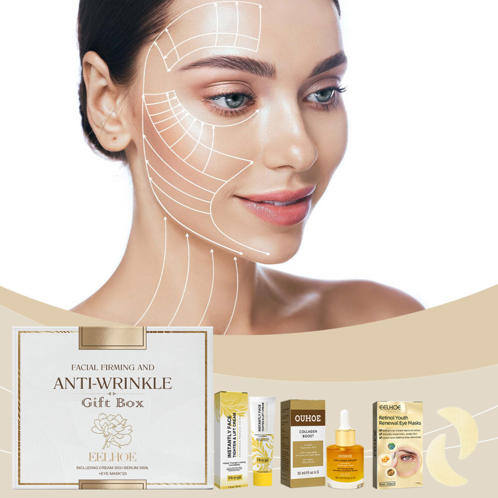 Facial Skin Care Gift Set Moisturizing and moisturizing facial and eye Skin Rejuvenation care and lotion set #JL04-EE-A05-0613-01