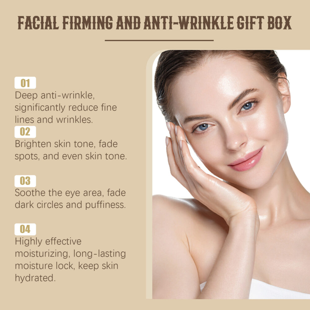 Facial Skin Care Gift Set Moisturizing and moisturizing facial and eye Skin Rejuvenation care and lotion set #JL04-EE-A05-0613-01 - Image 5