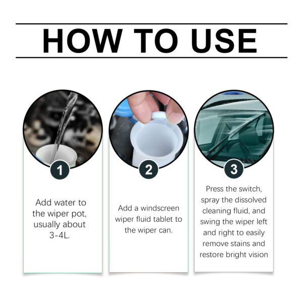 Car windshield cleaning Effervescent sheet remove stains remove oil film windshield transparent clean #WM-HM-E03-0109-01 - Image 6