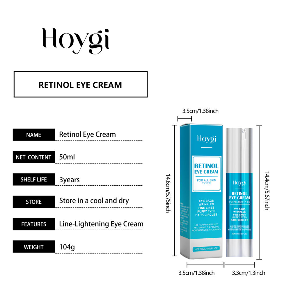 Retinol Eye Cream Hydrating, moisturizing, firming and Smoothing skin around eyes Eye Massage Care Eye cream #JL04-HO-A05-0364-01 - Image 4