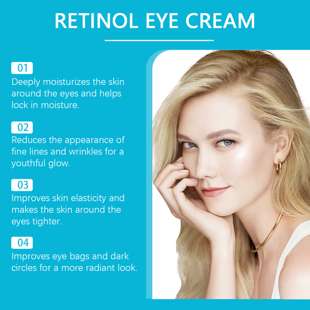 Retinol Eye Cream Hydrating, moisturizing, firming and Smoothing skin around eyes Eye Massage Care Eye cream #JL04-HO-A05-0364-01 - Image 7