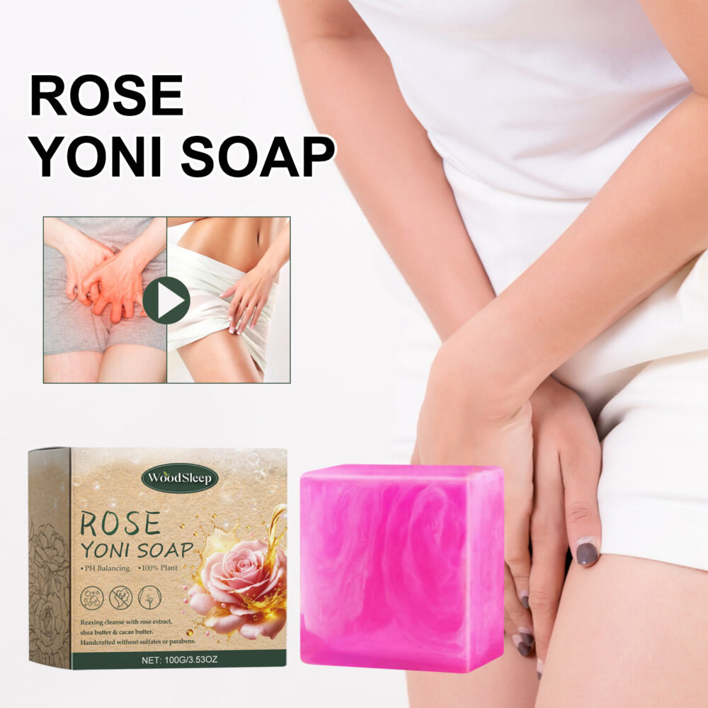 Rose Scented Soap for Women Skin Care Bath Cleans odors, relieves body discomfort and relieves itching #JL04-WOA06-A001-100-BN4 - Image 4