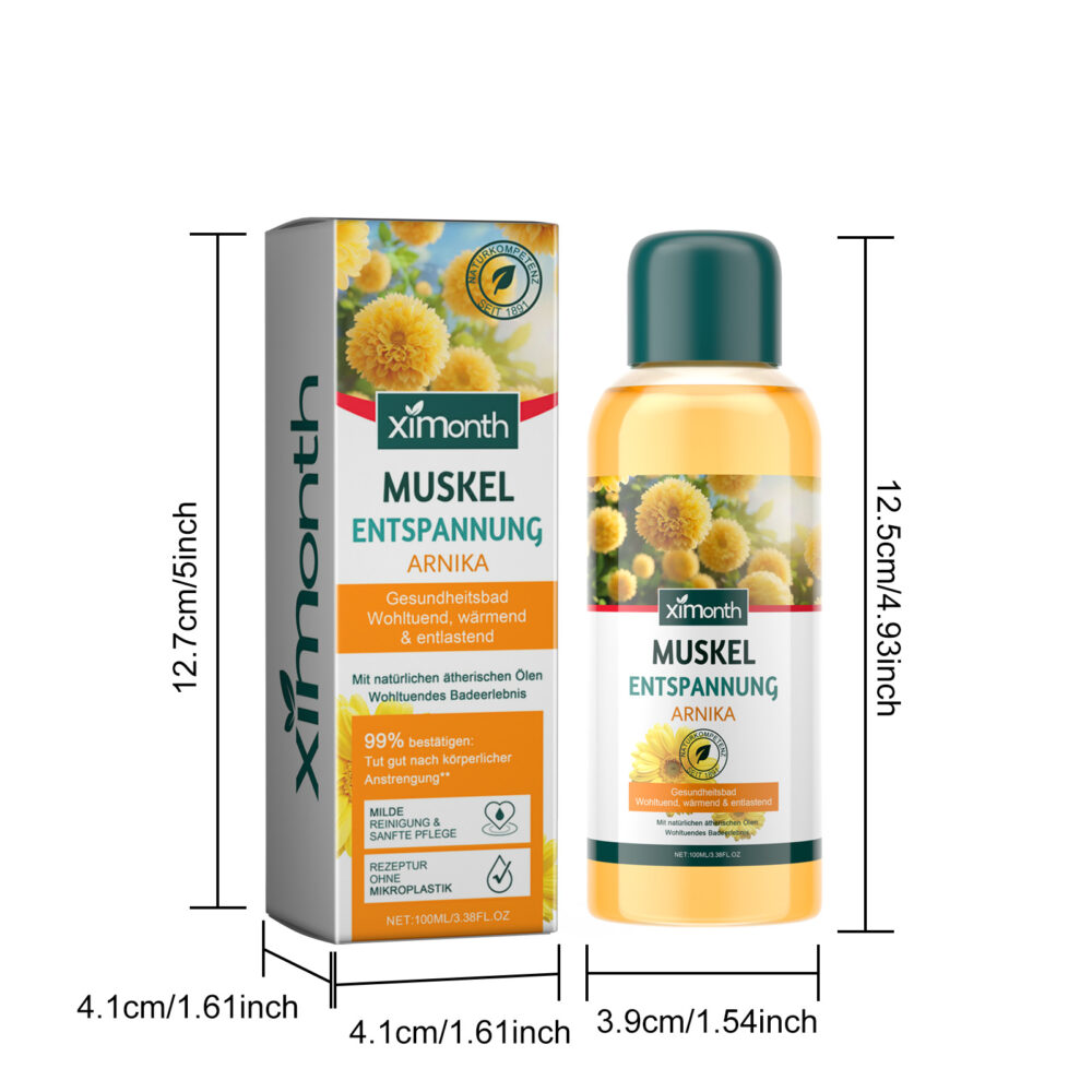 Bath Oil Gently cleanses the body, exfoliates and moisturizes tender, smooth and firming skin bath oil #JL04-XIA06-A241-100-YE1 - Image 3