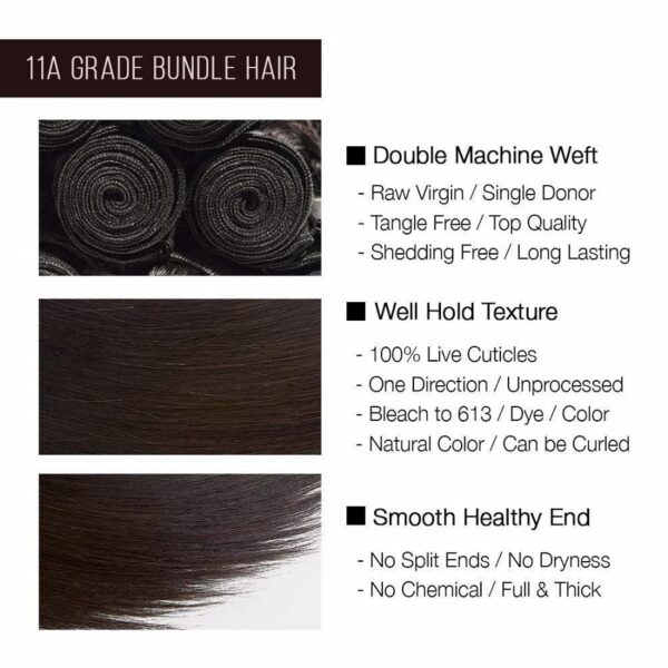 Long straight black wig, bleached/dyed, very durable #JL01-BD0105/BD0106/BD0107/BD0108/BD0109/BD0110 - Image 2