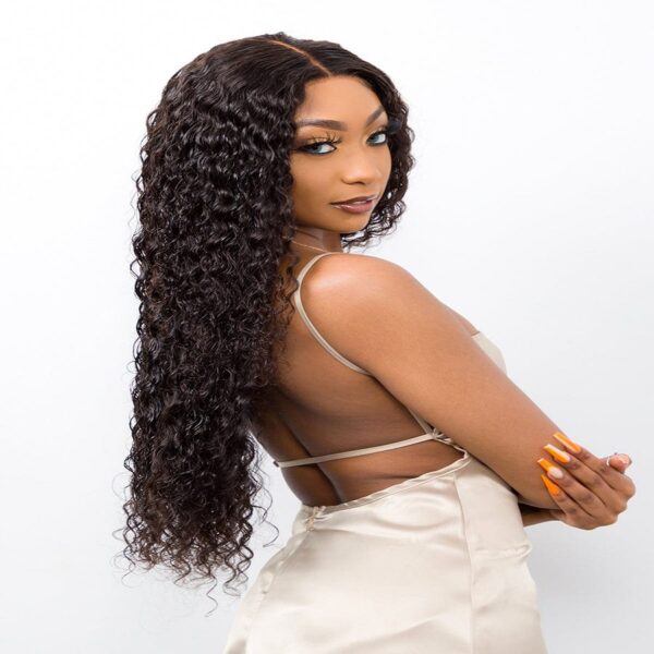Female-Exclusive Voluminous Deep Wave Wig: Meticulously Selected Human Hair, Captivating Appeal, Quality Assured, Exquisite Wearing Experience, Sparking Fashion Interest #JL01-BD0134/BD0135/BD0136/BD0137/BD0138/BD0139/BD0140/BD0141 - Image 4