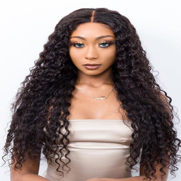 Female-Exclusive Voluminous Deep Wave Wig: Meticulously Selected Human Hair, Captivating Appeal, Quality Assured, Exquisite Wearing Experience, Sparking Fashion Interest #JL01-BD0134/BD0135/BD0136/BD0137/BD0138/BD0139/BD0140/BD0141