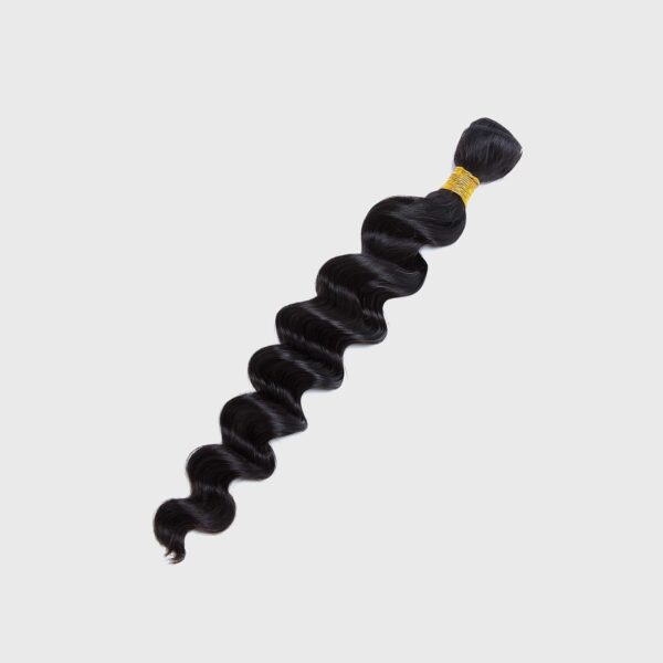 Women's Bouffant wavy hair, 100%human hair,Nine sizes available(black) #JL01-BD0040/BD0042/BD0043/BD0044/BD0045/BD0046/BD0047/BD0048/BD0049 - Image 7