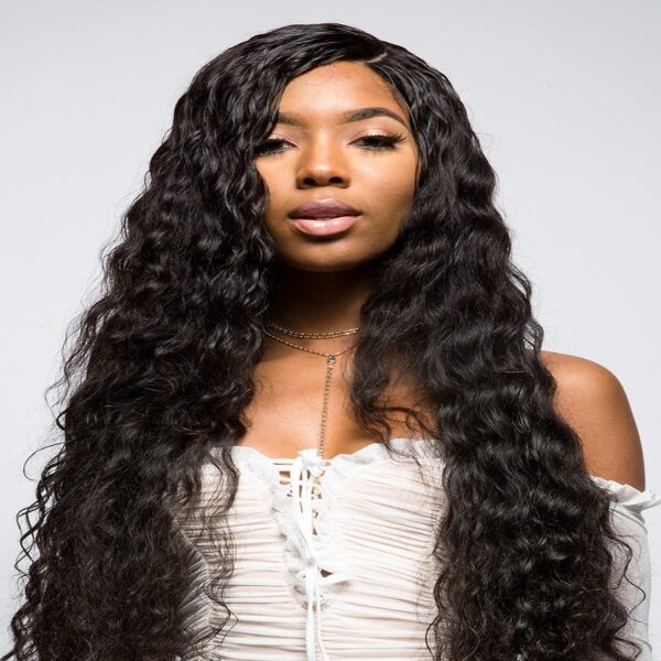 Women's Bouffant wavy hair, 100%human hair,Nine sizes available(black) #JL01-BD0040/BD0042/BD0043/BD0044/BD0045/BD0046/BD0047/BD0048/BD0049