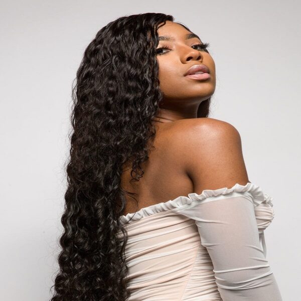 Women's Bouffant wavy hair, 100%human hair,Nine sizes available(black) #JL01-BD0040/BD0042/BD0043/BD0044/BD0045/BD0046/BD0047/BD0048/BD0049 - Image 5