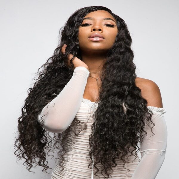 Women's Bouffant wavy hair, 100%human hair,Nine sizes available(black) #JL01-BD0040/BD0042/BD0043/BD0044/BD0045/BD0046/BD0047/BD0048/BD0049 - Image 4