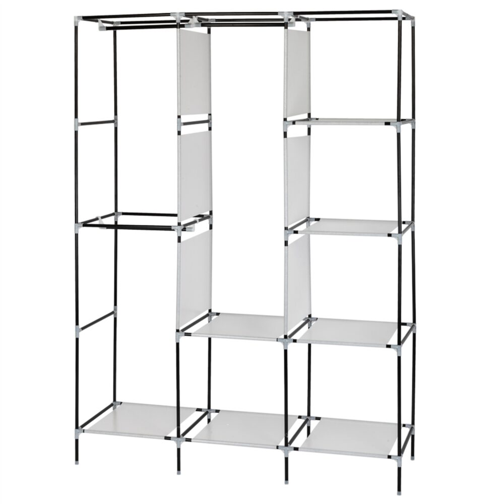 4 floors and 8 grids Portable Closet, Wardrobe Clothes Rack Storage Organizer with Shelf (Black) #JL06-43726129 - Image 9