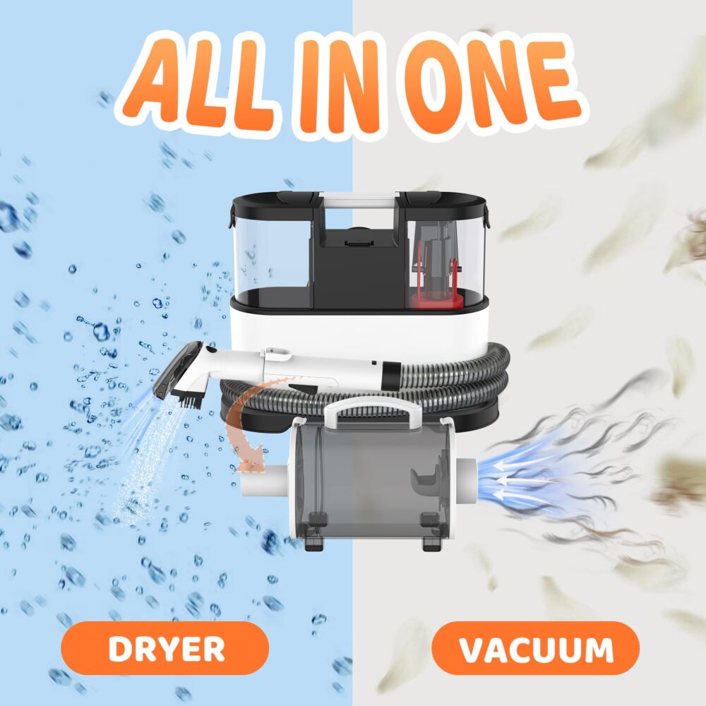 6541  Dog Grooming Set, Pet Vacuum Cleaner, Pet Blower, Drying and Suction 2 in 1 with 8 Pet Grooming Tools, 11.5KPa Pet Grooming Vacuum Cleaner for Sofa/Stairs/Car, Low Noise Dog Grooming Vacuum Cleaner with Dog Trimmer #JL01-USA-241 - Image 8