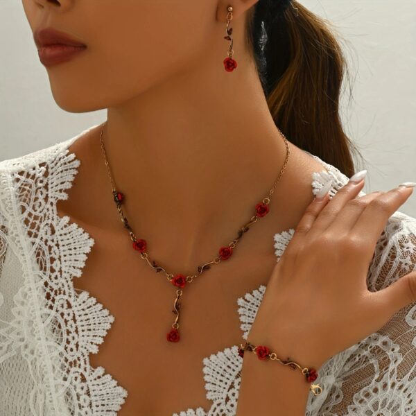 6541  Stylish Jewelry Collection: Bracelet, Earrings & Necklace #JL01-WJ-0158 - Image 5