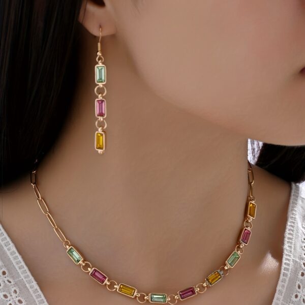 6541  Chic Earrings & Pendant Combo: Stylish accessories for a polished look #JL01-WJ-0119 - Image 3