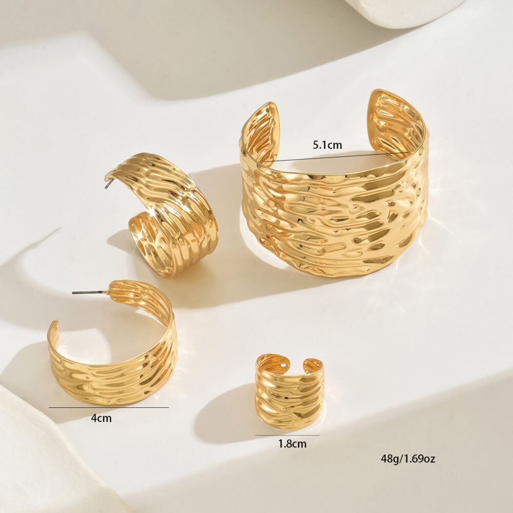 6541  Classic Studs & Bracelet Set: Elevate Your Charm Every Day #JL01-WJ-0192 - Image 2