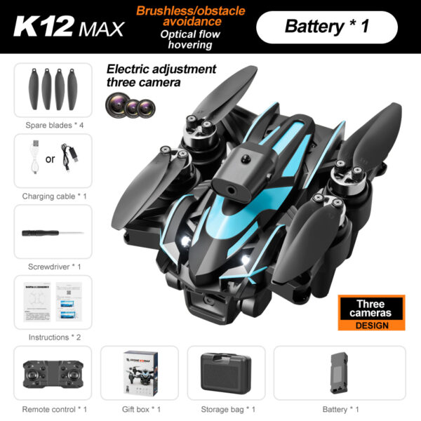 K12-Three cameras, windproof smart obstacle avoidance, toy drone #JL02-K12 - Image 2