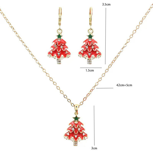 6541  Stylish Jewelry Set with Earrings and Necklace, Effortless Elegance #JL01-WJ-0123 - Image 2