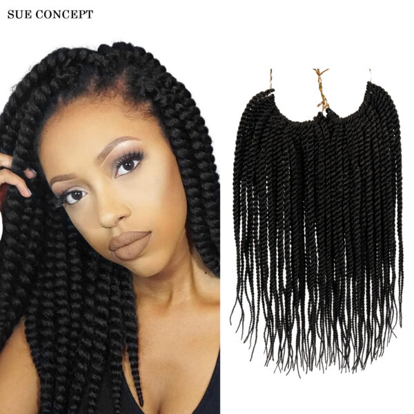 6541  BRAID PRE-FEATHERED BOX BRAID 14" #JL01-FREETRESS-BRAID-1B
