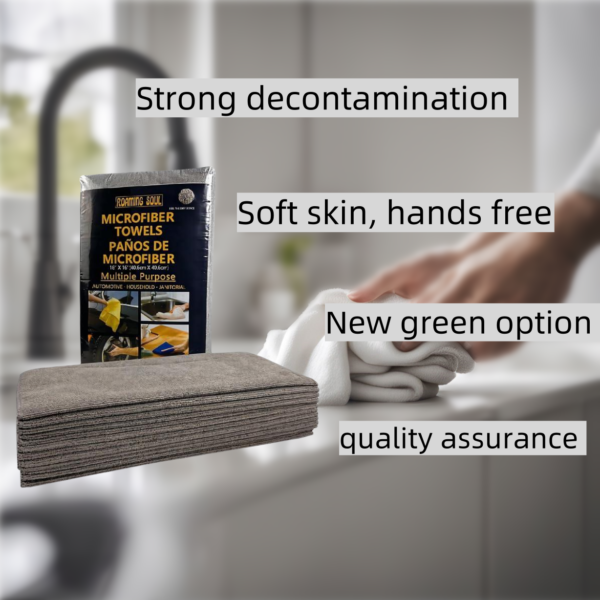 Each package of 24 pieces, four colors to choose from, strong water absorption, strong decontamination, easy to deal with a variety of stains, made of high-quality materials, soft and friendly skin does not hurt hands, exquisite workmanship, durable. #JL01-Brown