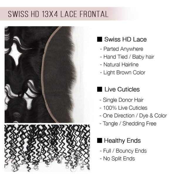 Pure Luxury in Every Strand: Handcrafted 100% human hair，HD Lace Wig，Express Unique Charm with Our New Black Wig Recommendation! #JL01-CL0083 - Image 3