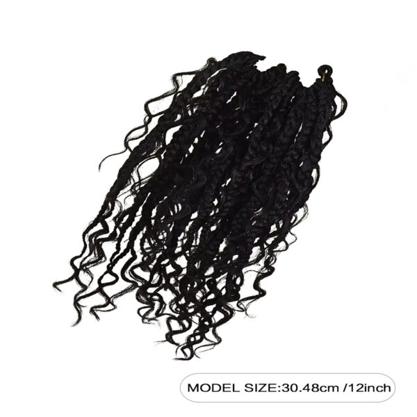 6541  Goddess Locs Crochet Hair River Locs  Wavy Crochet With Curly Hair Synthetic  Braiding Hair Extension  2X RIVER BRAID #JL01-1070 -GB228——2X RIVER BRAID 12"-1 - Image 6