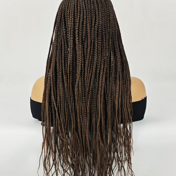 6541  28 inch Braided Wigs for Women Full Lace Front Box Braided  Wig KnotlessBraided Wigs plus Hand Braided  Wigs With Hair synthetic wig #JL01-1032-T27/1032-T30/1032-T530 - Image 5