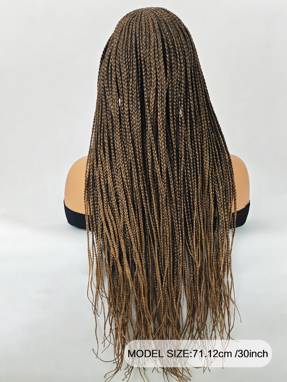 6541  30 inch Braided Wigs for Black Women Full Lace Front Box Braided  Wig KnotlessBraided Wigs Lightweight Braids Synthetic Lace Front #JL01-1038-T27/1038-T30/1038-T530 - Image 7