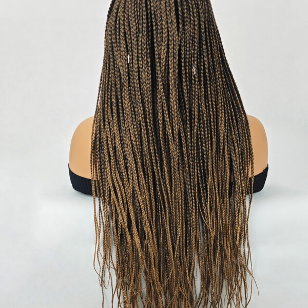 6541  30 inch Braided Wigs for Black Women Full Lace Front Box Braided  Wig KnotlessBraided Wigs Lightweight Braids Synthetic Lace Front #JL01-1038-T27/1038-T30/1038-T530 - Image 12