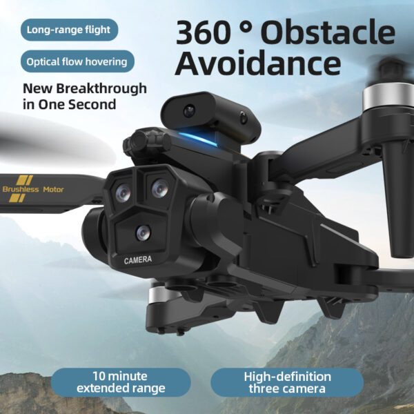 C10S - 360° obstacle avoidance, electrically adjustable triple camera, toy drone #JL02-C10S - Image 2