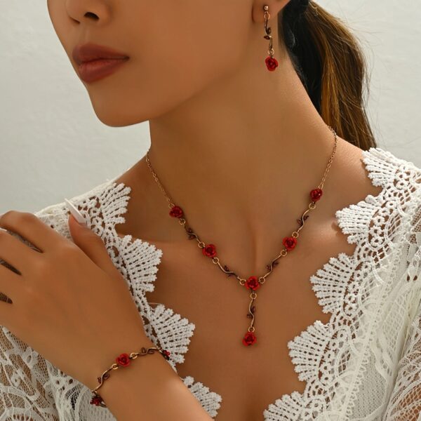 6541  Stylish Jewelry Collection: Bracelet, Earrings & Necklace #JL01-WJ-0158 - Image 4