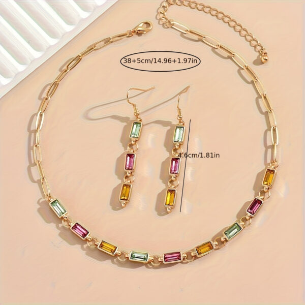 6541  Chic Earrings & Pendant Combo: Stylish accessories for a polished look #JL01-WJ-0119 - Image 2