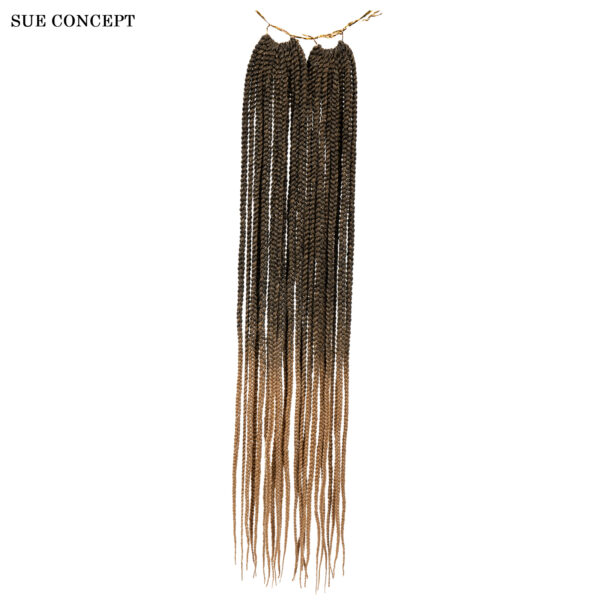 6541  Box Braids Crochet Hair Medium box  braid Pre-Looped #JL01-KXM30 872——MEDIUM BOX BRAID 30"-T27 - Image 2