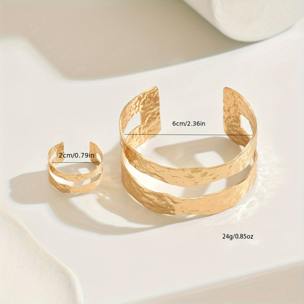 6541  Elegant Bracelet & Ring Set: Perfect Duo for Daily Elegance #JL01-WJ-0193 - Image 2