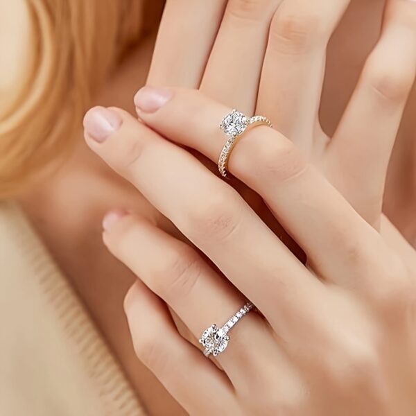 6541  1.25 Carat Round Solitaire Cubic Zirconia Engagement Ring Halo Promise Ring #JL01-WJ-S0016-1