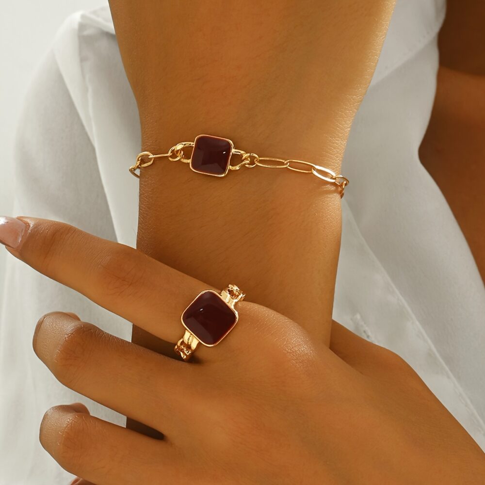 Exquisite Ring & Necklace Set, A Classic Choice for Enhanced Beauty #JL01-WJ-0128 - Image 4