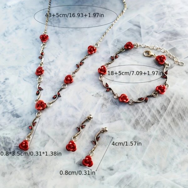 6541  Stylish Jewelry Collection: Bracelet, Earrings & Necklace #JL01-WJ-0158 - Image 2