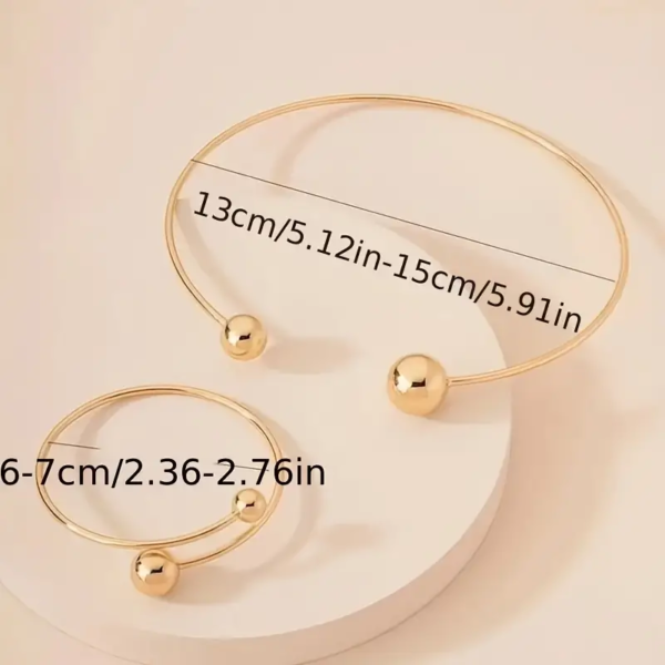 6541  Chic Pendant & Bangle Combo: Enhance Your Daily Charm #JL01-WJ-0210S/WJ-0210B/WJ-0210G - Image 2