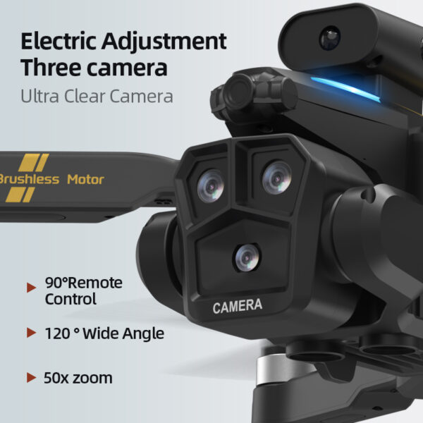 C10S - 360° obstacle avoidance, electrically adjustable triple camera, toy drone #JL02-C10S - Image 3