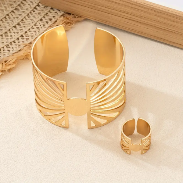 6541  Classic Band & Bracelet Set: Enhance Your Elegance Daily #JL01-WJ-0204