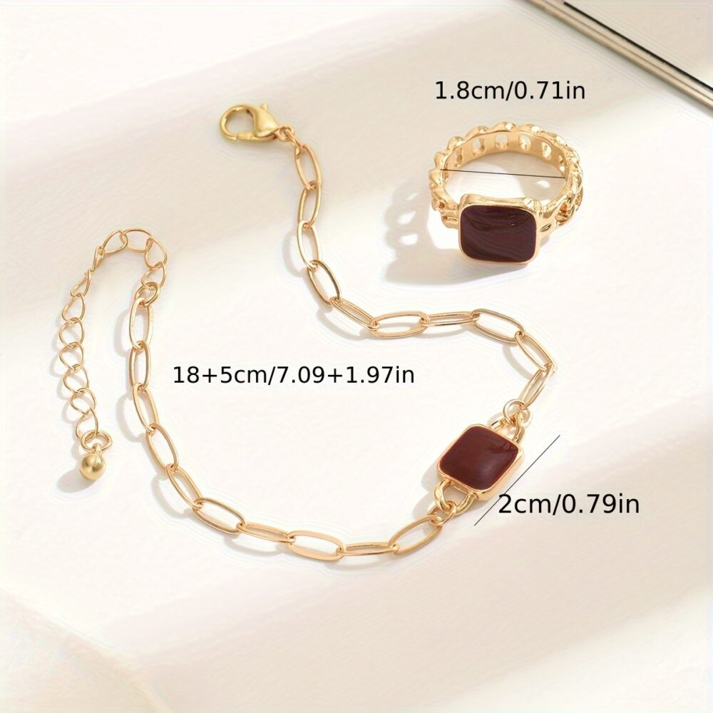 Exquisite Ring & Necklace Set, A Classic Choice for Enhanced Beauty #JL01-WJ-0128 - Image 2