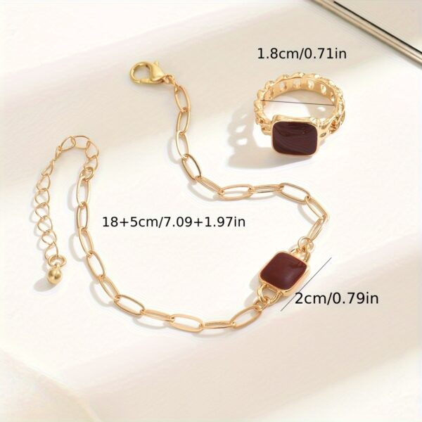6541  Exquisite Ring & Necklace Set, A Classic Choice for Enhanced Beauty #JL01-WJ-0128 - Image 2