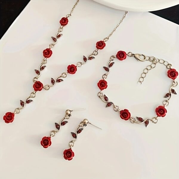6541  Stylish Jewelry Collection: Bracelet, Earrings & Necklace #JL01-WJ-0158 - Image 3