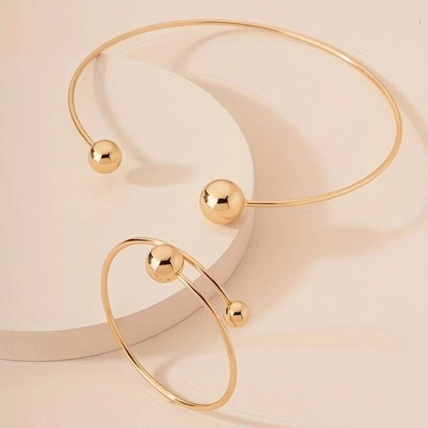 6541  Chic Pendant & Bangle Combo: Enhance Your Daily Charm #JL01-WJ-0210S/WJ-0210B/WJ-0210G - Image 3