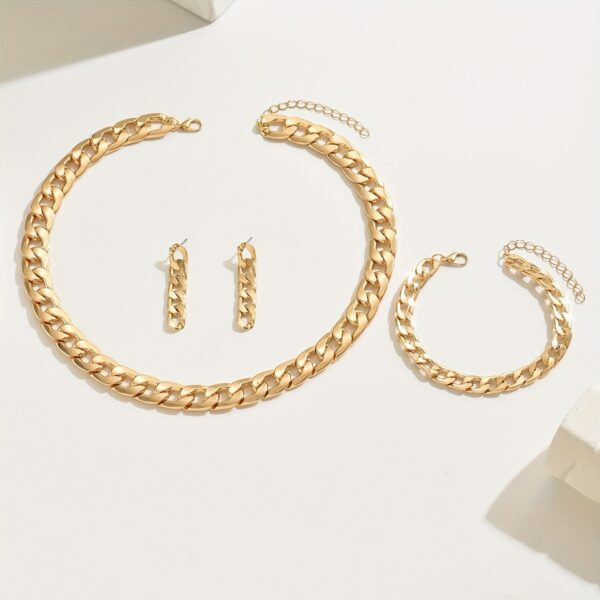 6541  Stylish Stud Earrings, Necklace and Bracelet Set: Perfect Accessories #JL01-WJ-0181 - Image 6