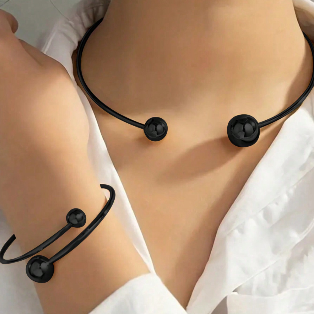 6541  Chic Pendant & Bangle Combo: Enhance Your Daily Charm #JL01-WJ-0210S/WJ-0210B/WJ-0210G - Image 8