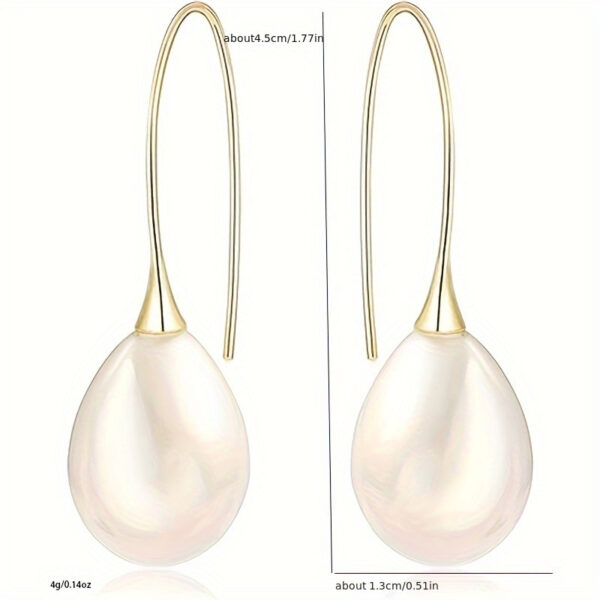 6541  Elegant Gold-Tone Teardrop Earrings -  4g Ultra-Light, Must-Have Accessory for Every Outfit #JL01-WJ-S0066