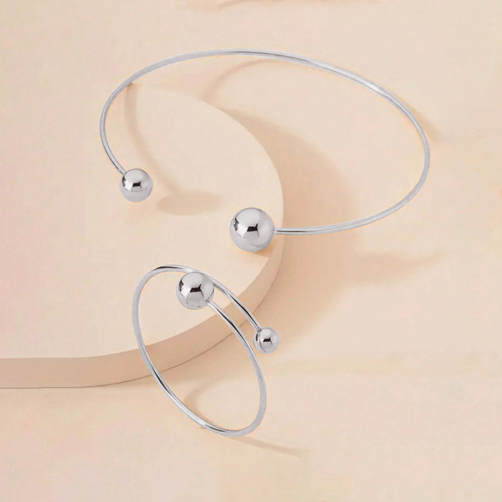 6541  Chic Pendant & Bangle Combo: Enhance Your Daily Charm #JL01-WJ-0210S/WJ-0210B/WJ-0210G - Image 6