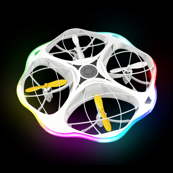 H158 White - 360° intelligent obstacle avoidance flying saucer, toy drone #JL02-H158 - Image 6